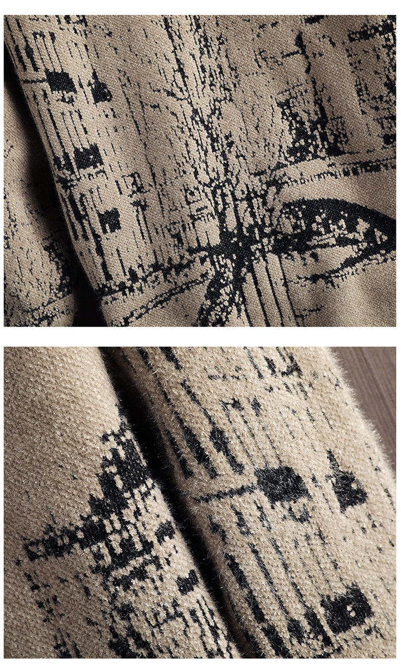 Autumn And Winter Round Neck Pullover Thick Sweater