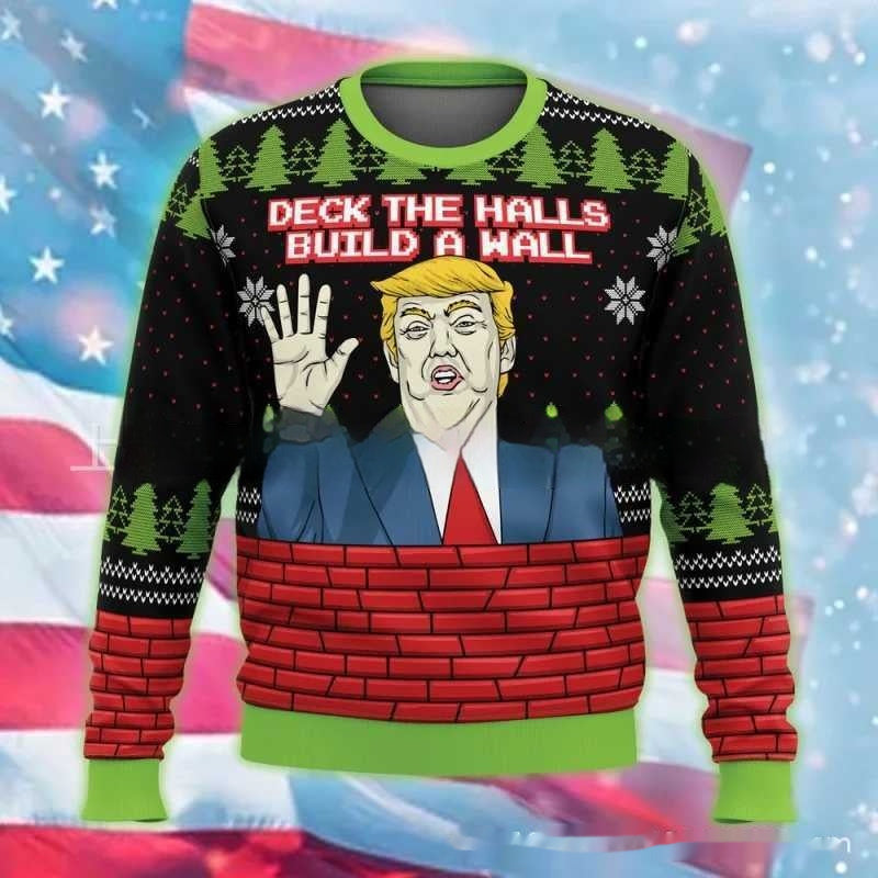 3D Digital Printing Men's And Women's Round Neck Sweater