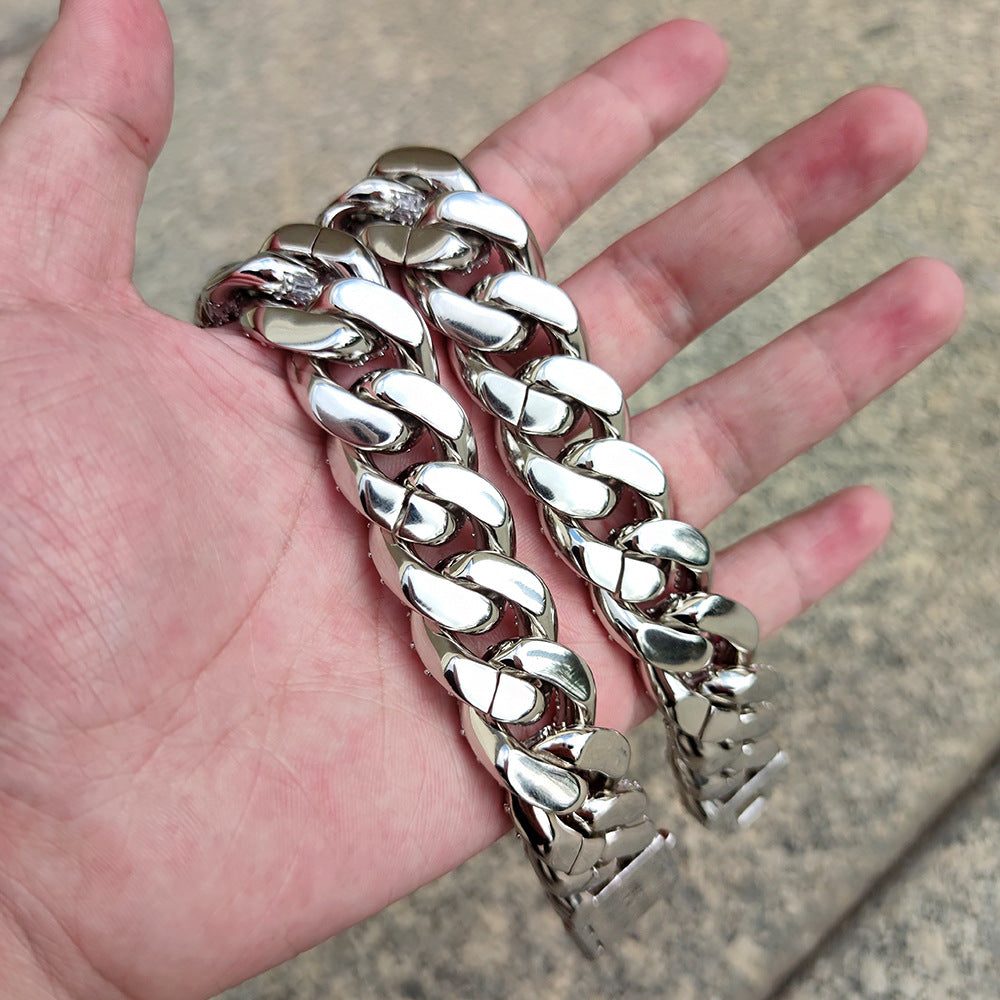 21mm Men's Hip Hop Flap Cuban Necklace