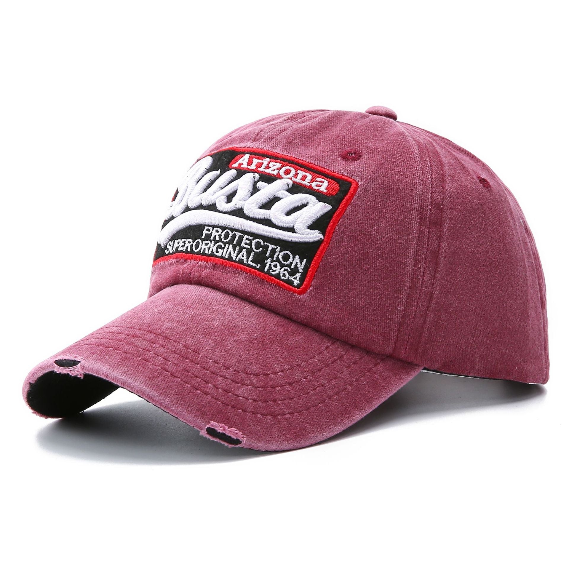Washed Baseball Cap Patch Letters Hat
