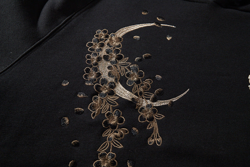 Men's Hooded Sweater Full Width Embroidery