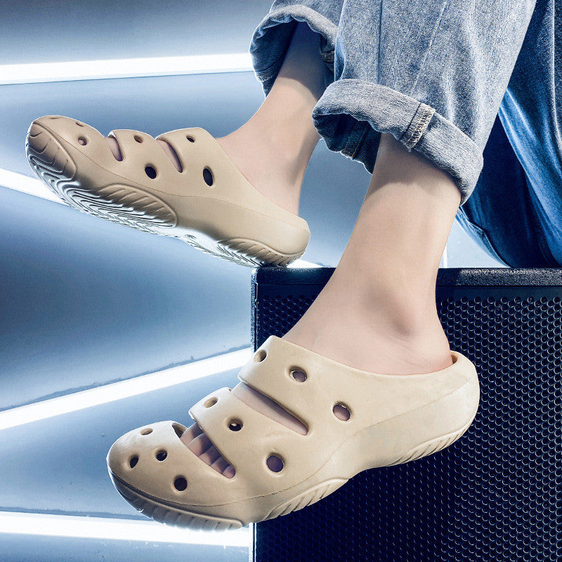 Fashionable Breathable Home Men's Hole Shoes
