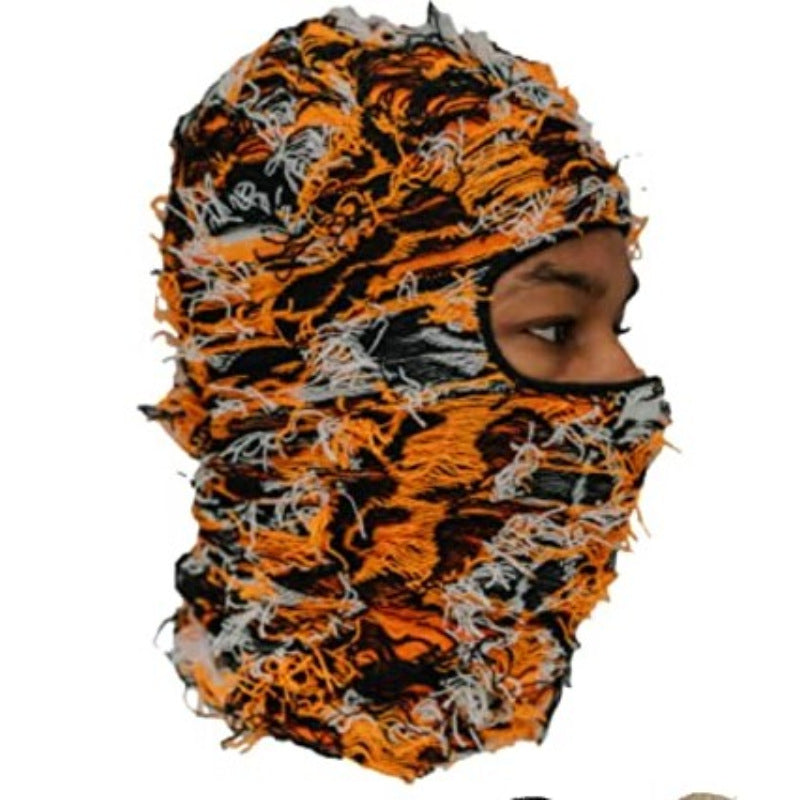 Balaclava Men's And Women's Knitted Camouflage Headgear Wool Hat