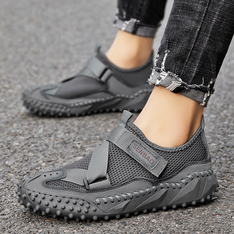 Plus Size Men's Mesh Breathable Casual Shoes Hollow Out