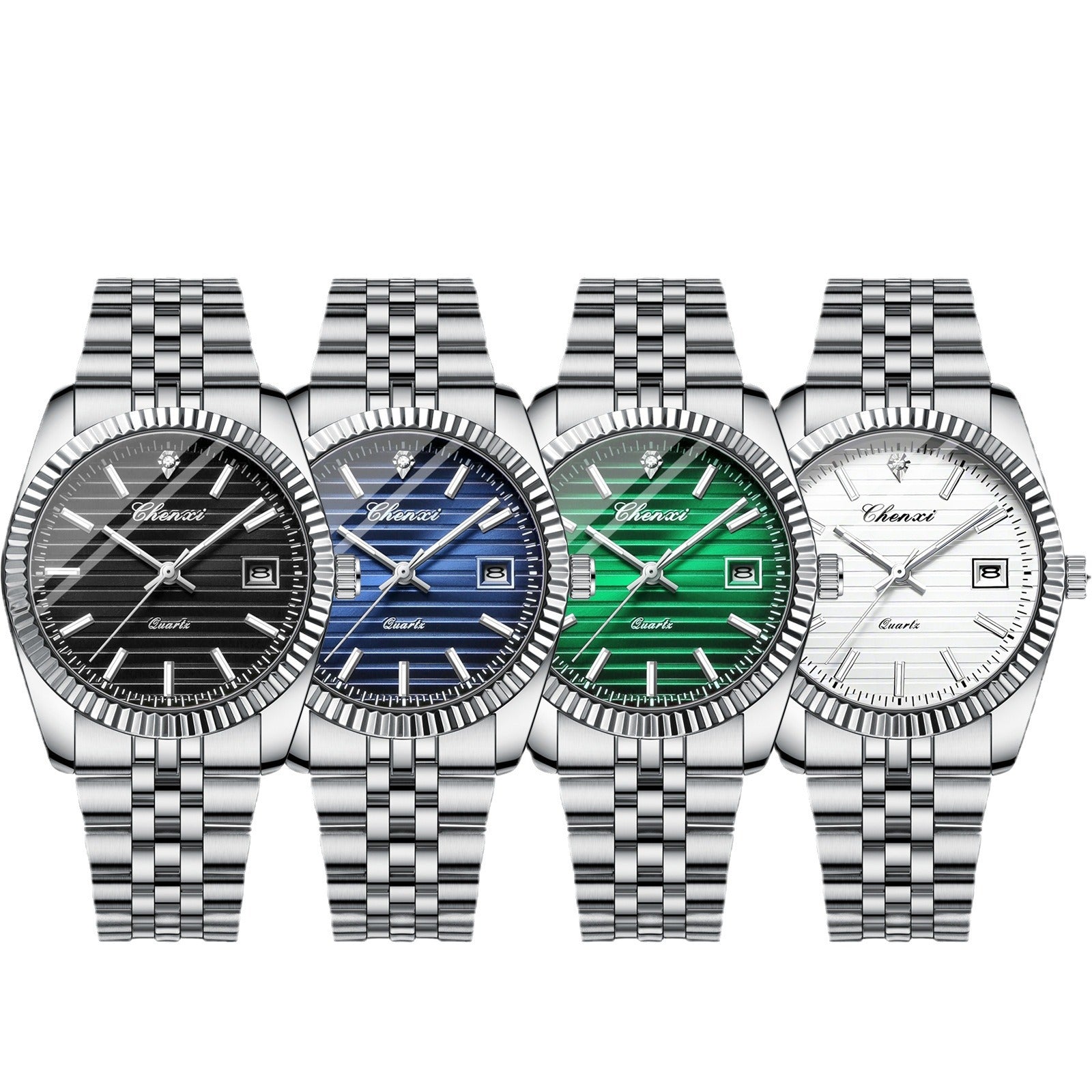 Business Calendar Luminous Waterproof Quartz Watch