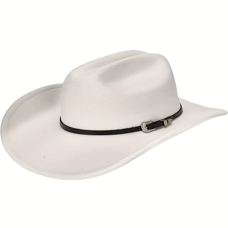 Western Cowboy Hat Woolen Hat Big Brim