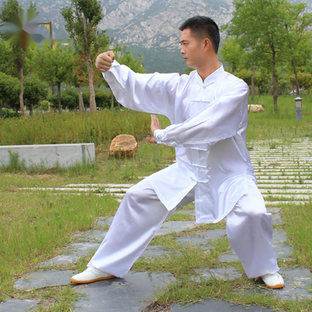 Simple And Casual Men's Tai Chi Training Suit