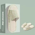 Indoor Summer Sweat Absorbing Cotton And Linen Slippers