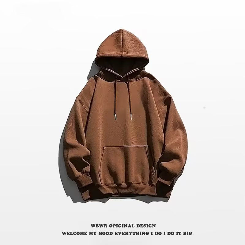 Men's Fashionable Solid Color Hooded Sweater