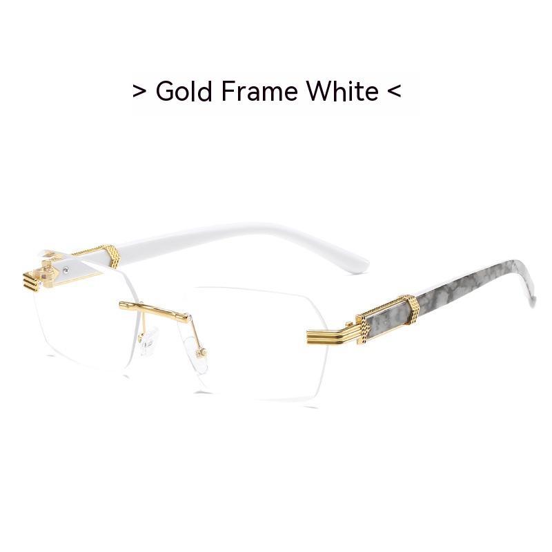 Frameless Sun Glasses Marbling Men's Sunglasses