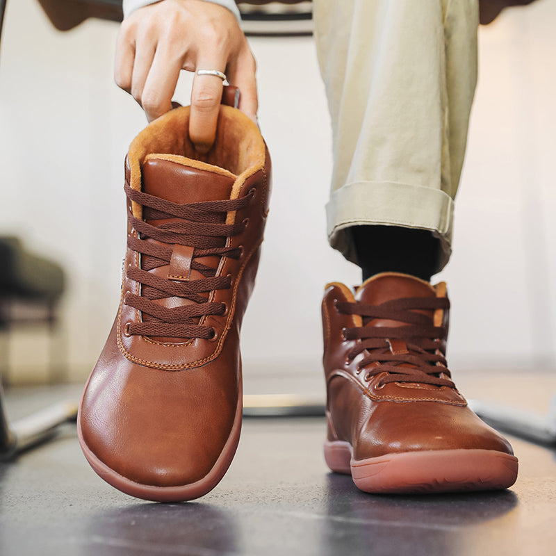 Cotton Shoes Fur Men's Thick Winter High-top