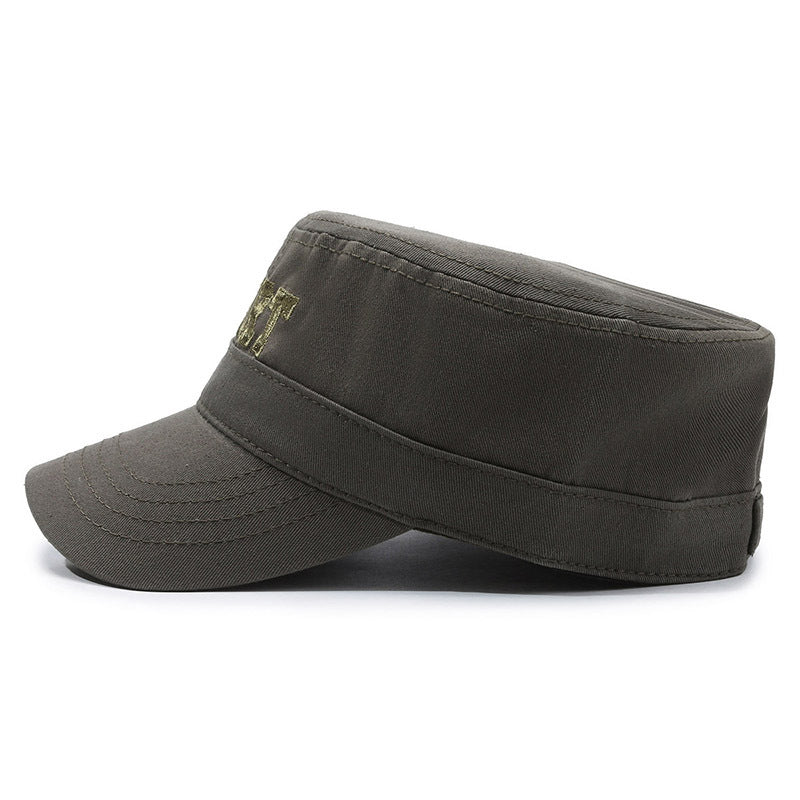 Hat Flat-top Peaked Cap Leisure Men's Sunhat