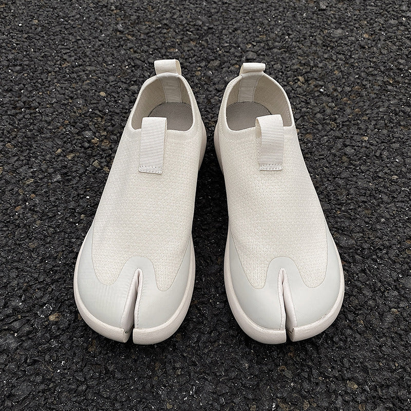 Lightweight Soft Bottom Loafers Split Toe Half Slippers