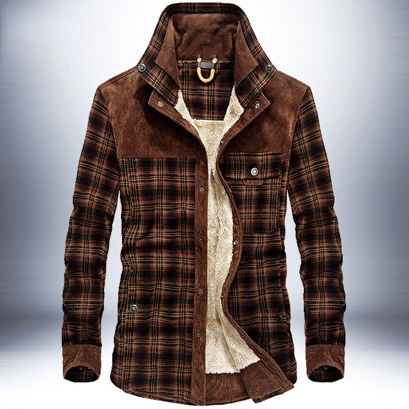 Winter Jacket Men Thicken Warm Fleece Jackets Coat