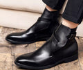 Men's Shoes Explosive Style Men's Boots Buckle Ankle Casual Men's Shoes