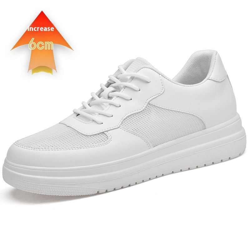Summer Breathable Invisible Height Increasing Insole Men's Spring Soft Bottom Skateboard Shoes