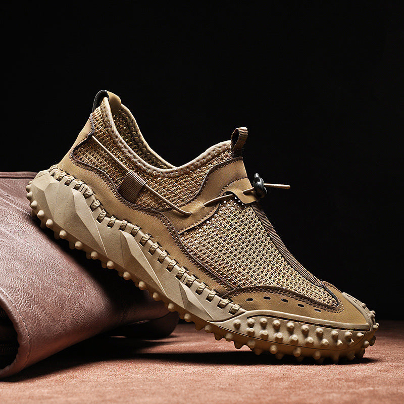 Plus Size Men's Mesh Breathable Casual Shoes Hollow Out