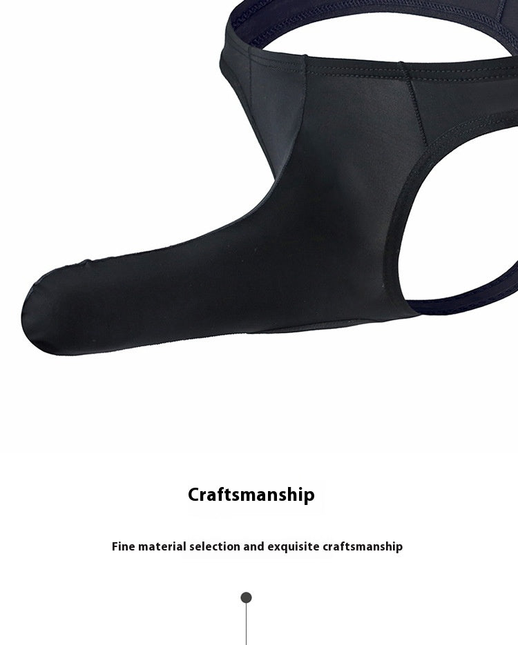 Men's Thong Elephant Nose Low Waist Breathable T-back Shorts Underwear