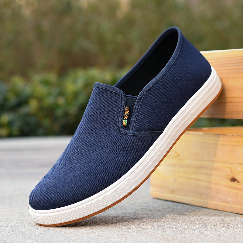 Low-top Men's Cloth Shoes Men's Slip-on Canvas