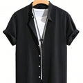 Summer Men's Breathable Casual Stand Collar Shirt