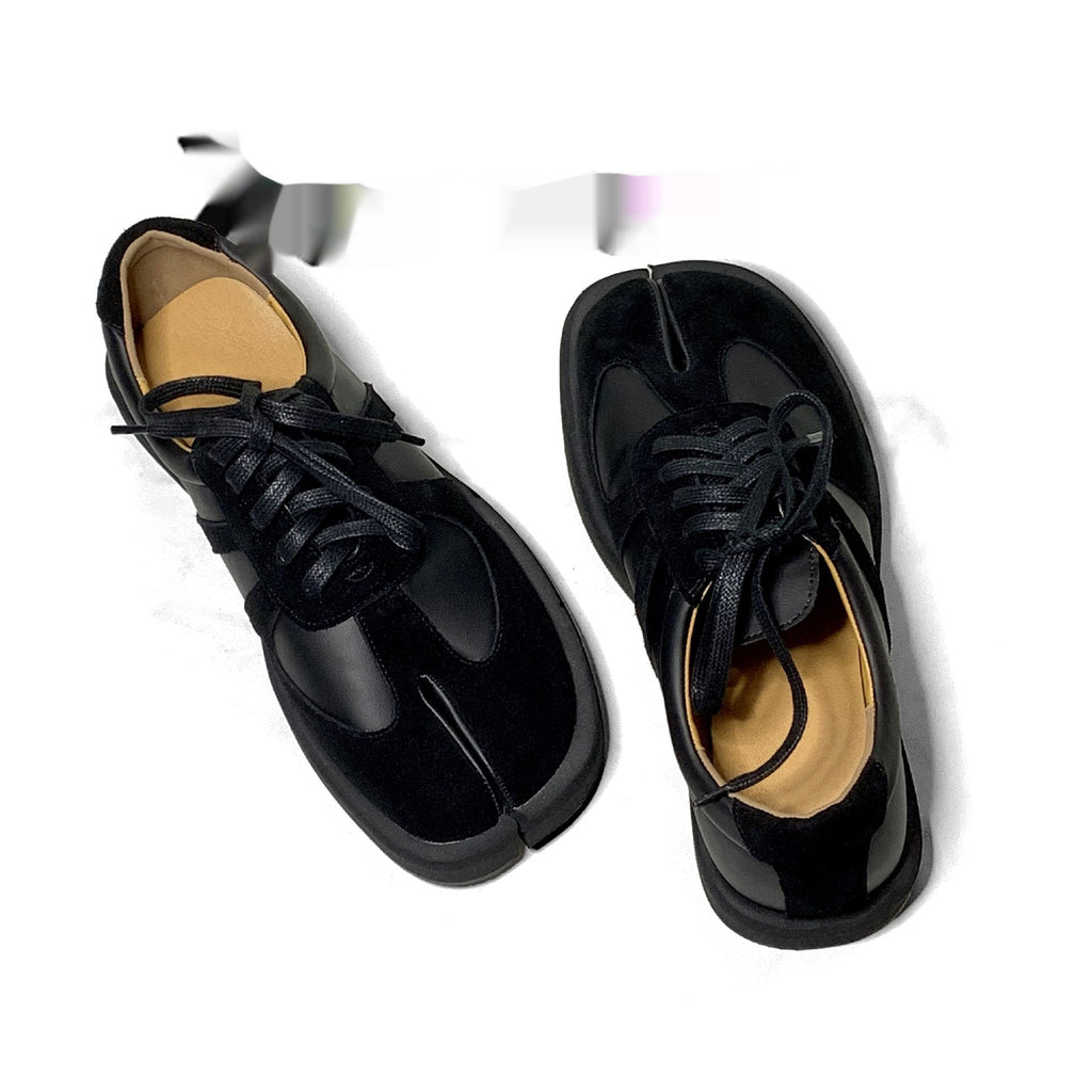 New Step Show Men's And Women's Same Spring And Summer Split Toe German Training Shoes Ninja Shoes Gray Whiteblack