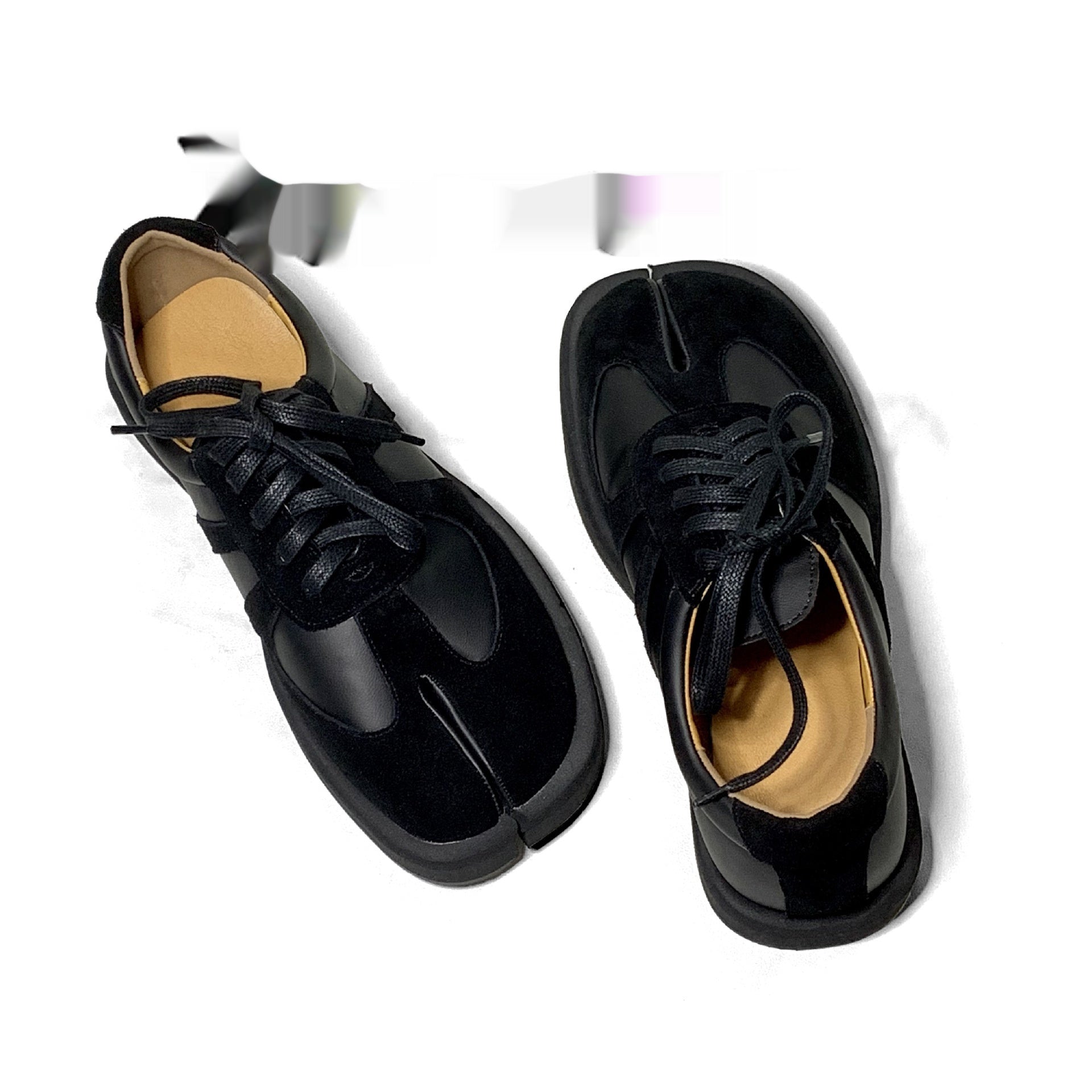 New Step Show Men's And Women's Same Spring And Summer Split Toe German Training Shoes Ninja Shoes Gray Whiteblack