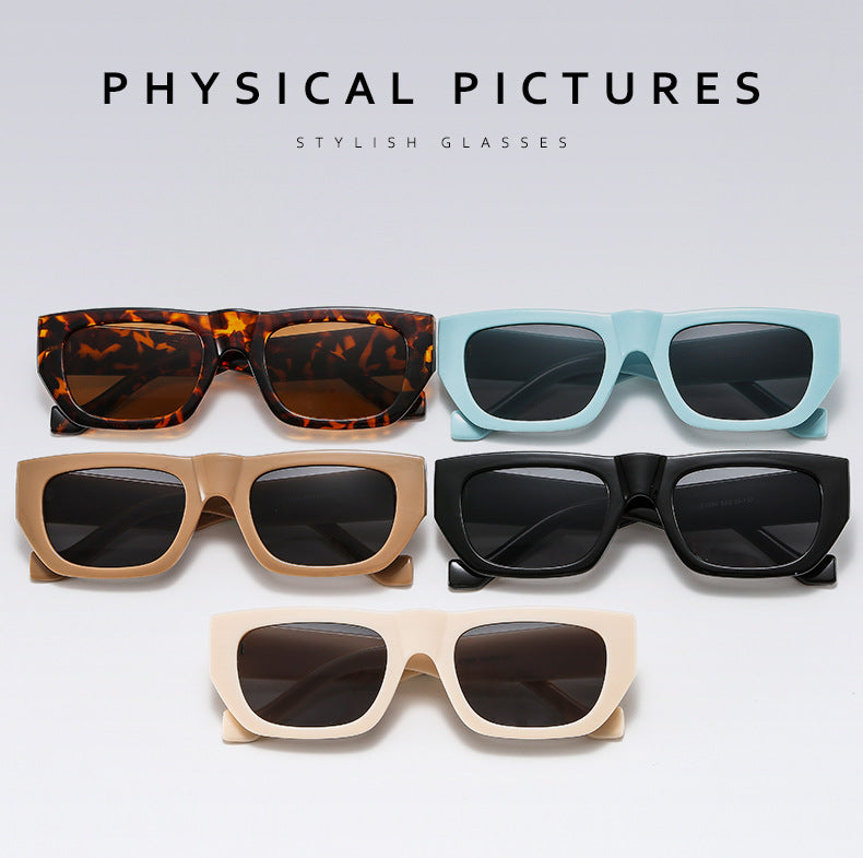 Brown Sunglasses Fashion Personality Street Shooting