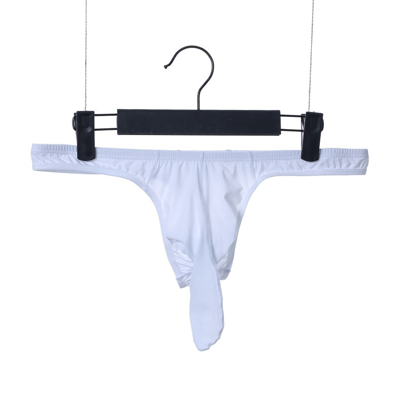 Men's Thong Elephant Nose Low Waist Breathable T-back Shorts Underwear