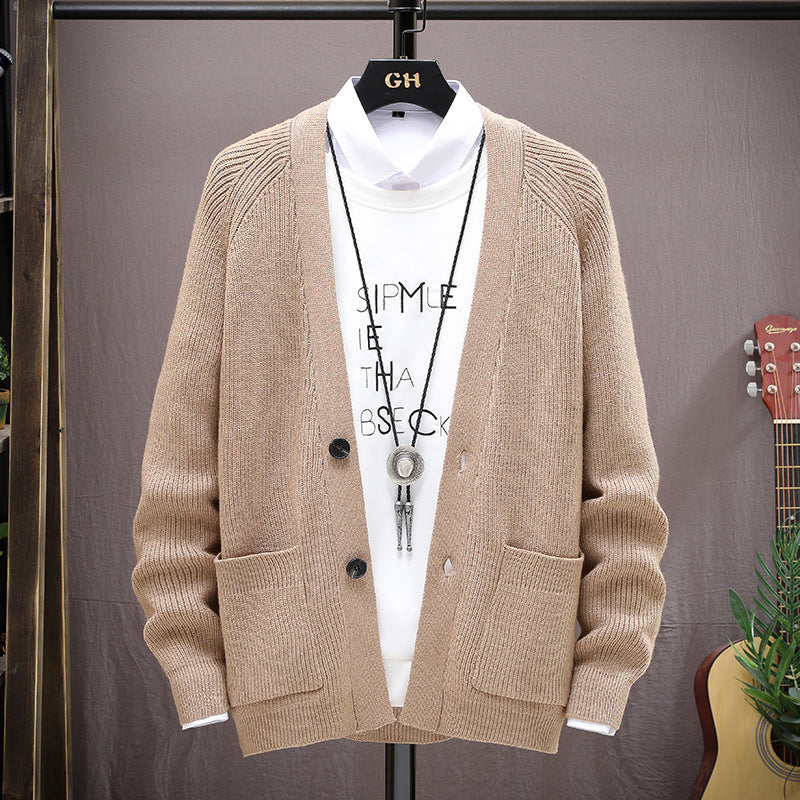 Stand-up Collar Sweater Men