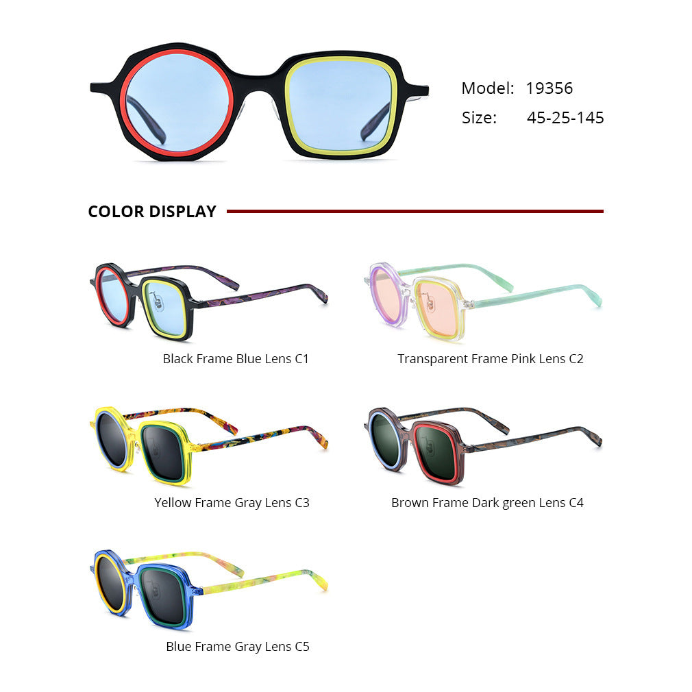 Casual Fashion Women's Board Irregular Sunglasses