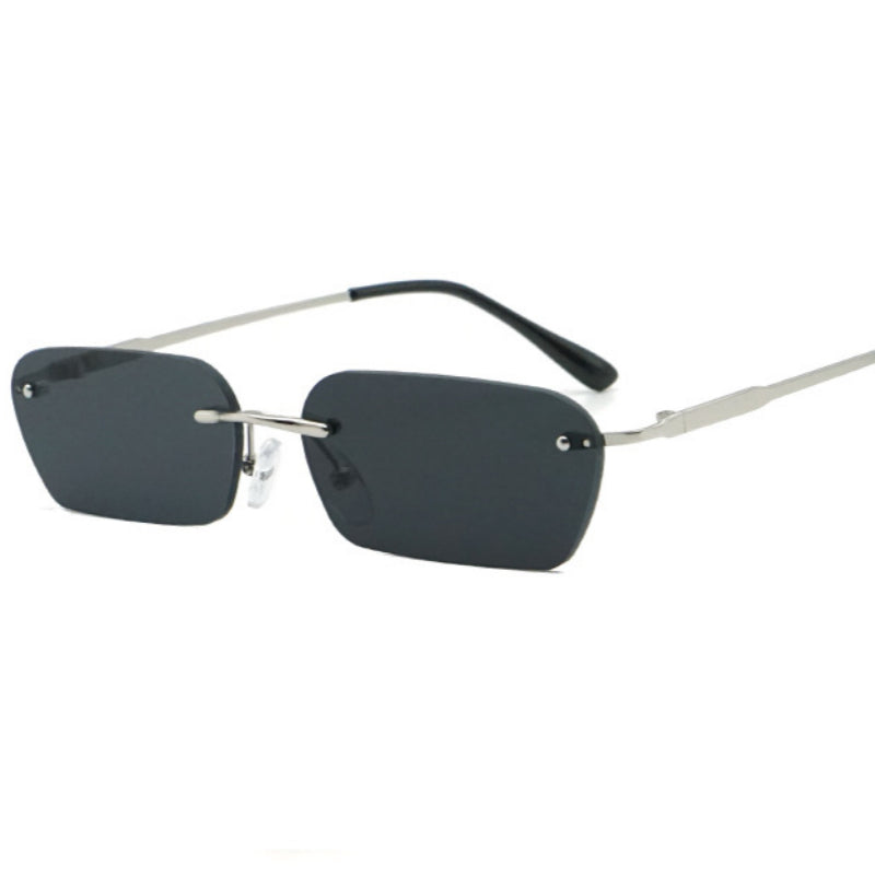 Fashion Rectangle Rimless Eye Protection Sunglasses