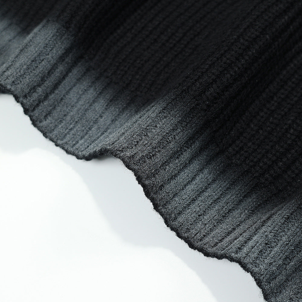 Personality Crewneck Sweater Oversize Slouchy Sweater For Men