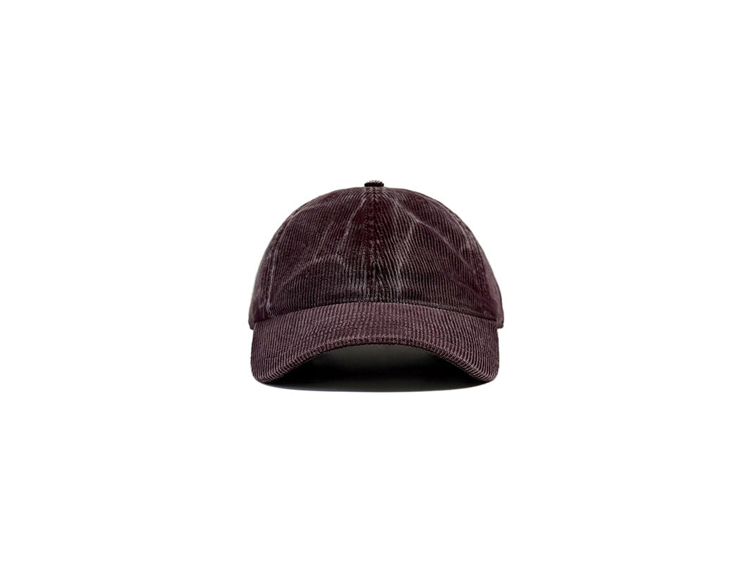 Retro Solid Color Corduroy Cap For Men And Women