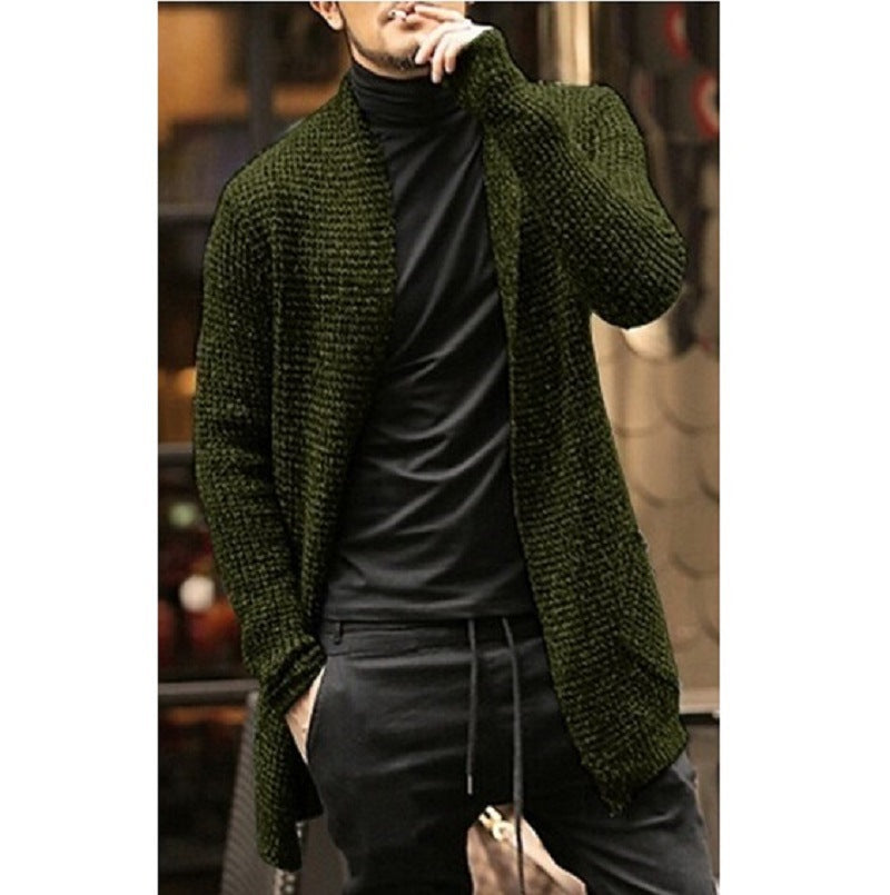 Sweater Men's Cardigan Long-sleeved Knitted Cardigan Windbreaker Sweater coat