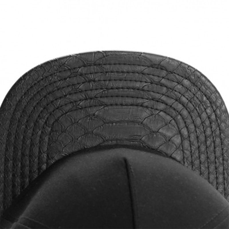 Pure Black Light Board Flat Brim Sunshade Baseball Cap