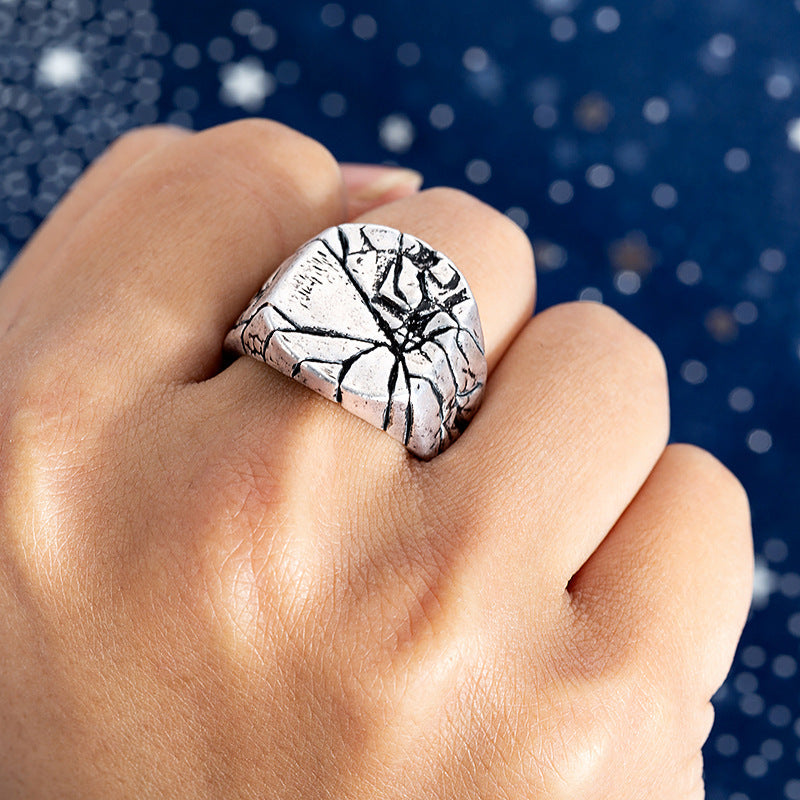 Smooth Vintage Punk Rock Rings for Men