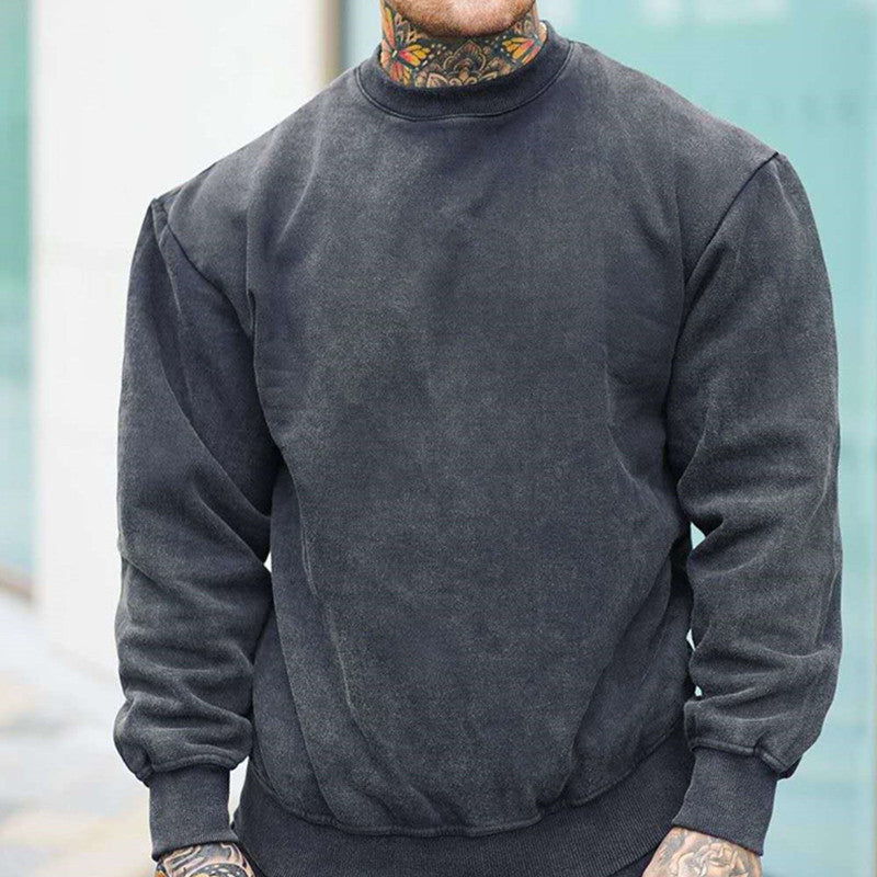 Double Sided Velvet Warm Round Neck Oversize Loose Top