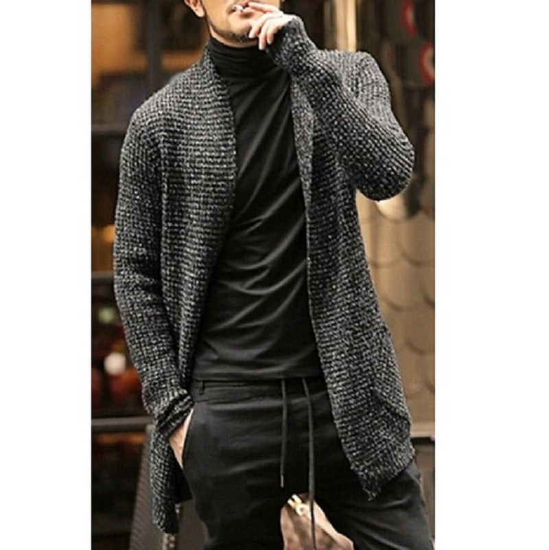 Sweater Men's Cardigan Long-sleeved Knitted Cardigan Windbreaker Sweater coat