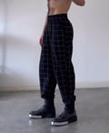 2025 Men's Fashion  Plaid Pants With Apron