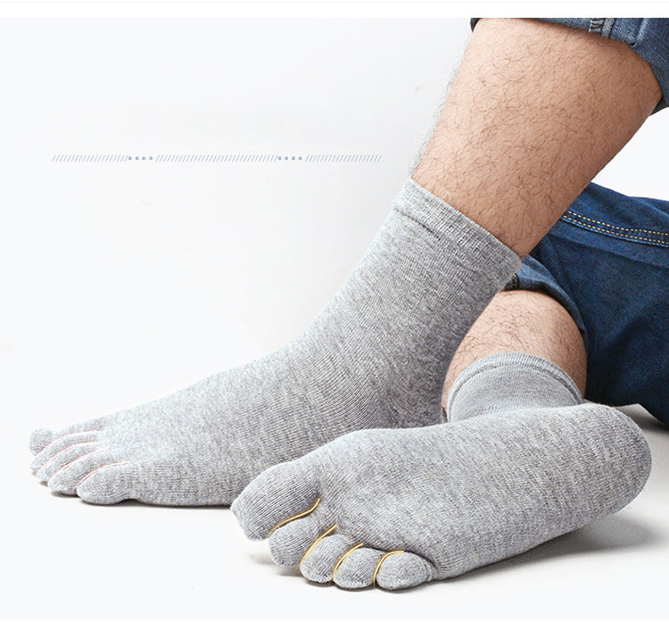 Men's deodorant split toe socks sports cotton