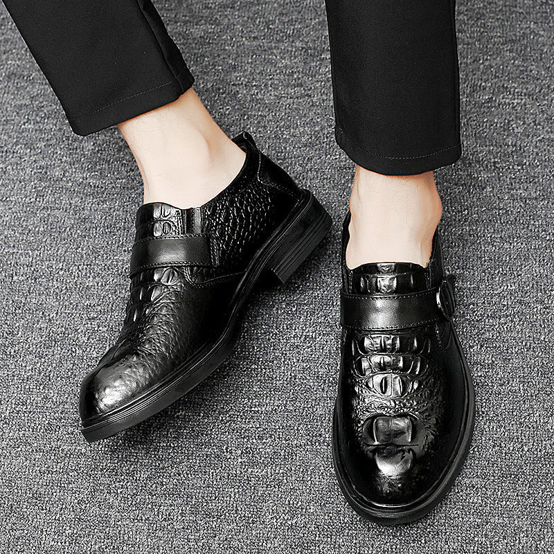 Formal Men's Shoes Trend And Fashion Top Layer Cowhide Single Shoes