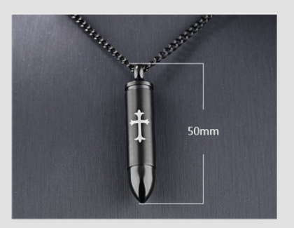 Stainless Steel Men's Pendant Necklace