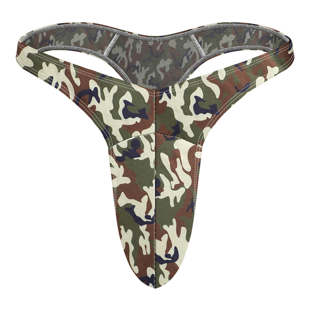 Men's Underwear Flying Bird Big Bag Bag Color Printing T-back