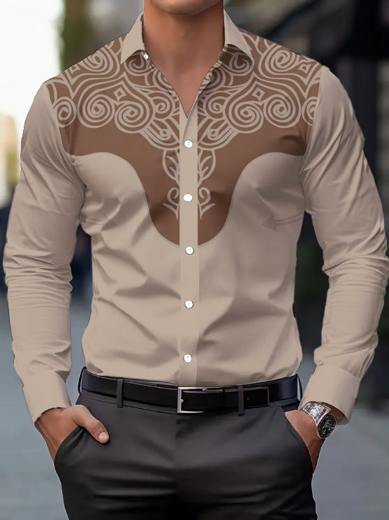 Men's Long Sleeve Shirt Casual Light Thin Fashion