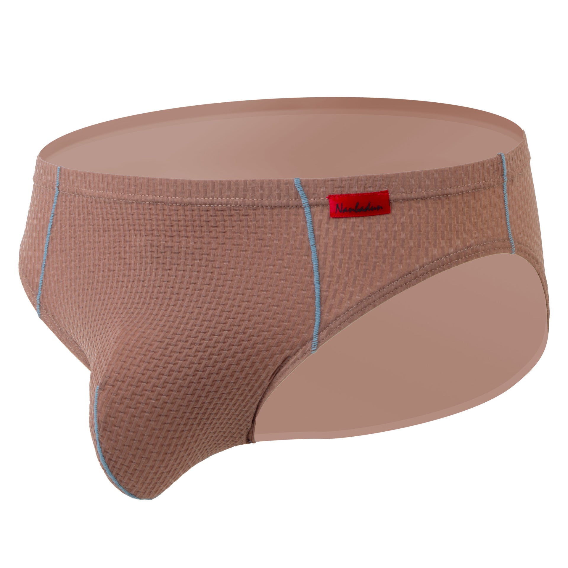 Men's Low Waist Plaid Hip Lifting Briefs