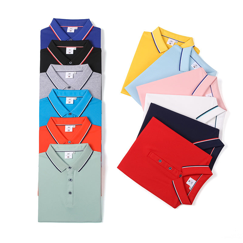 Polo Shirt Custom Lapel Work Clothes Custom Summer Ice Silk Short Sleeve