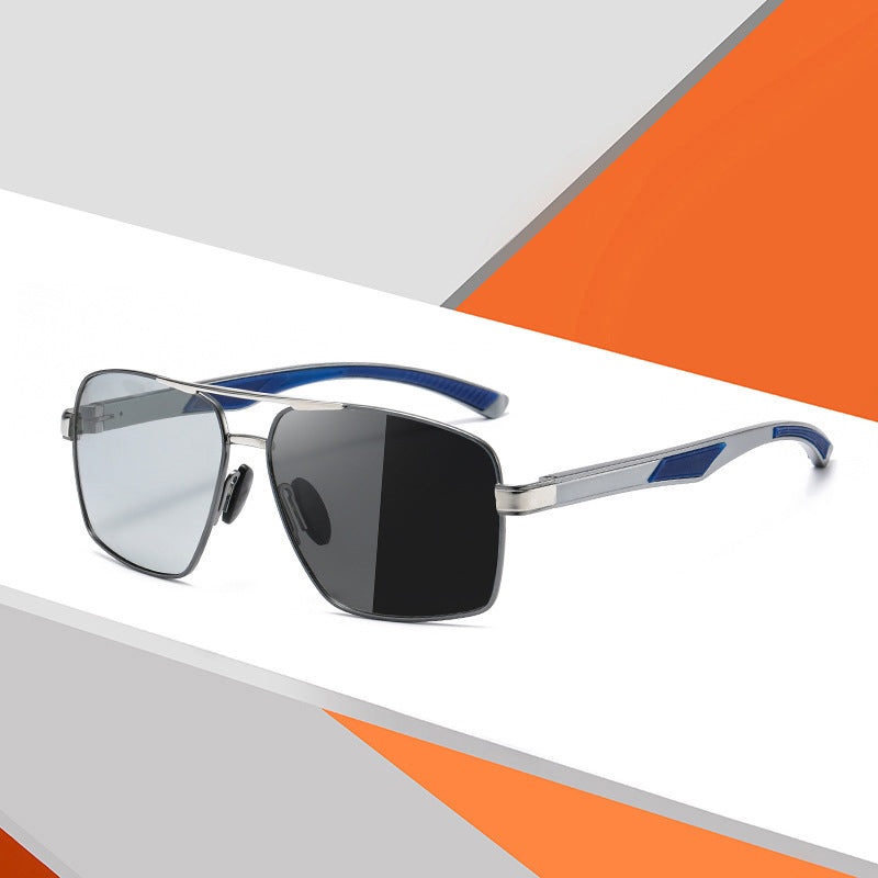 Sunglasses Men's New Trendy Color-changing Polarized Sunglasses