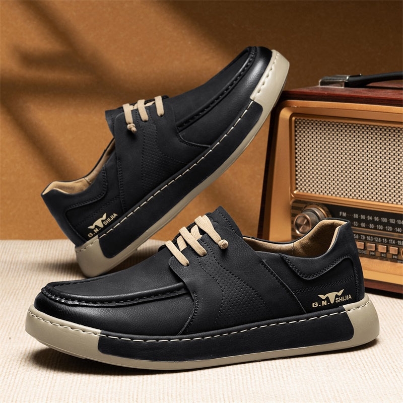 New Leather Men's Business Casual Shoes British Slip-on