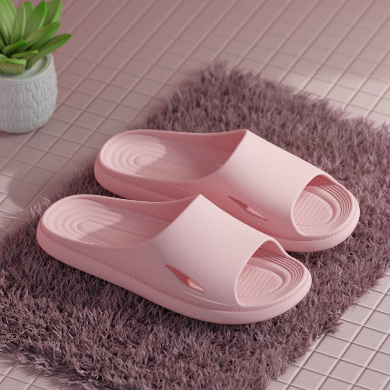 Home Sandals And Slippers For Men'S Home Indoor Non-Slip Summer Couple Thick Bottom