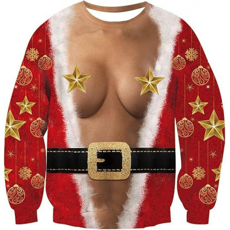 Christmas Tree Style Old Man Dance Dress Up Sweater